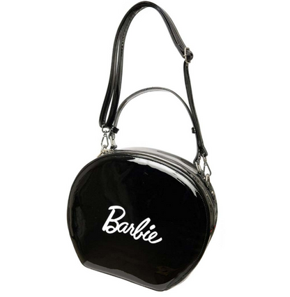 Barbie x Unique Vintage Black Leatherette Circle Bag @BVCM