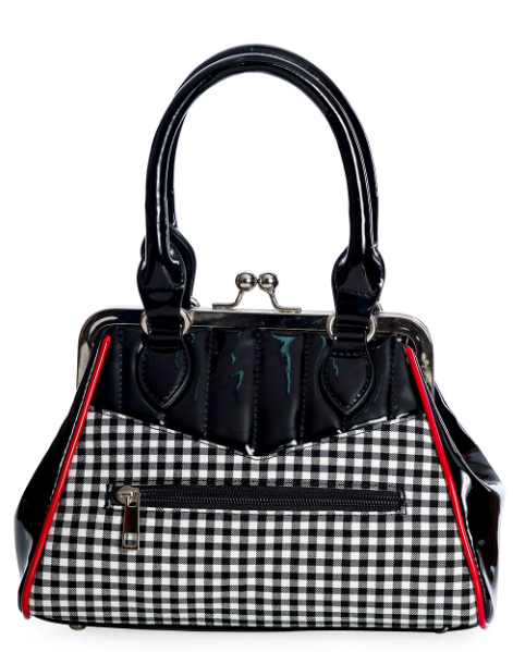 Black Rockabilly Cherry Handbag