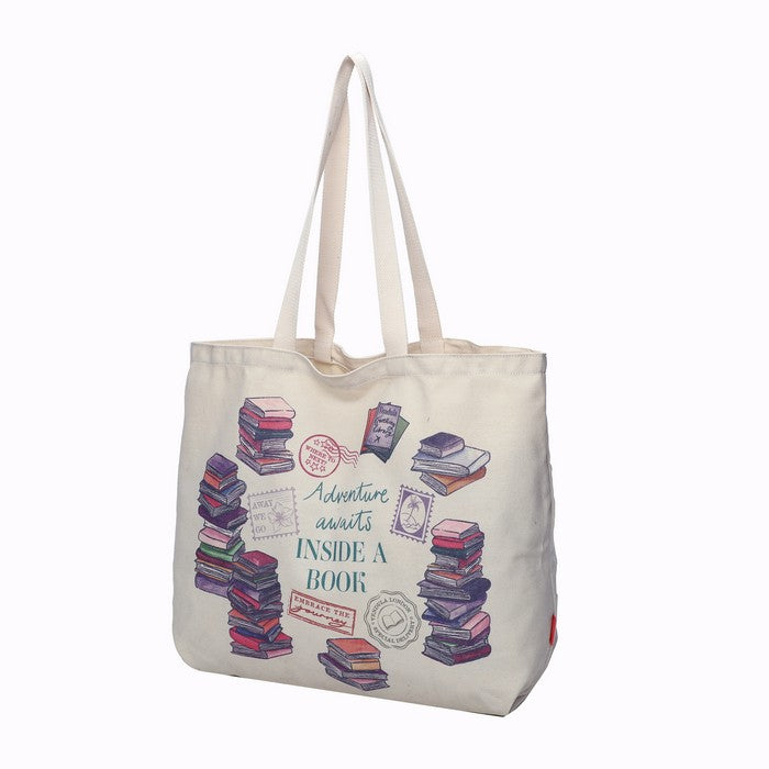 Vendula Travelling Library Canvas Tote Bag | Preorder