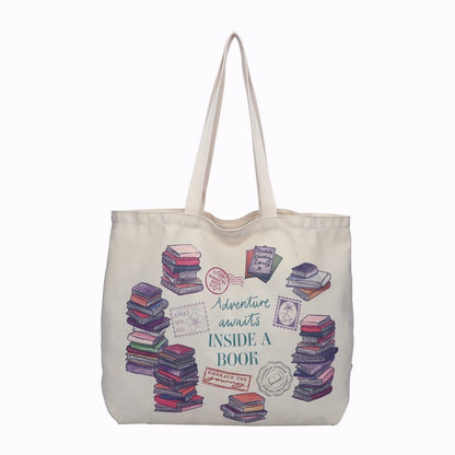 Vendula Travelling Library Canvas Tote Bag | Preorder