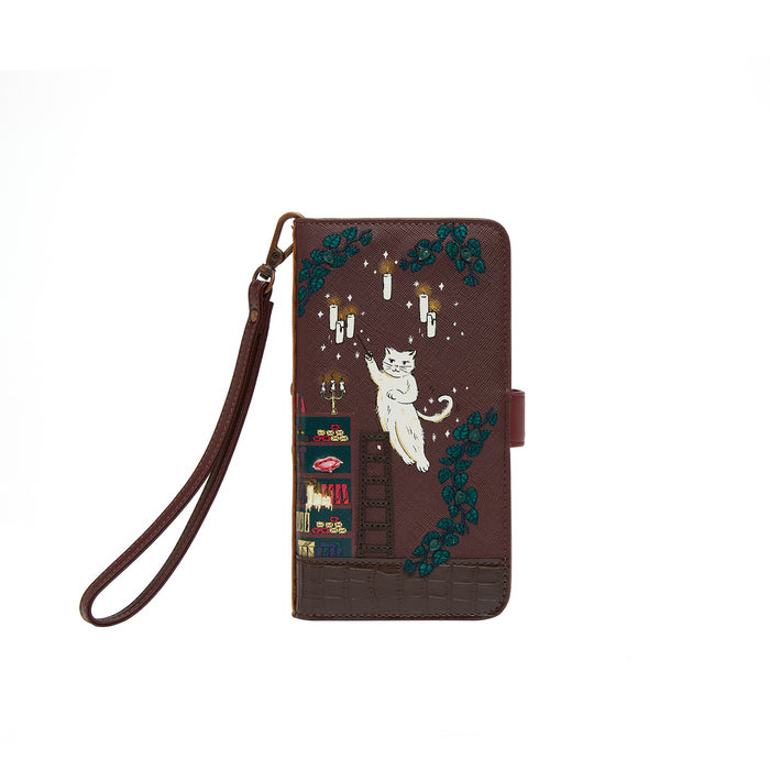 Phone case with a cat design on a white background