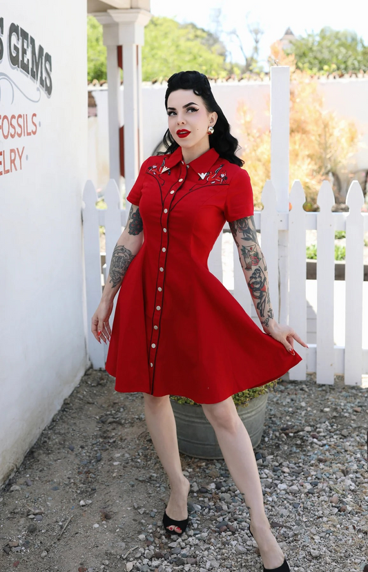 Outlaw Western Dress | Devilish Doll - PREORDER