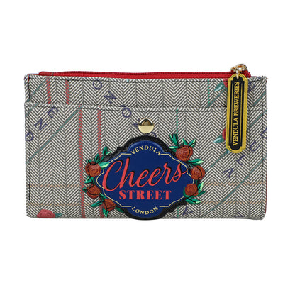 Pouch with 'Cheers Street' branding on a white background