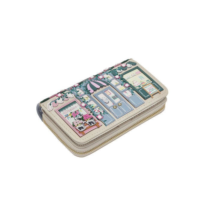Wristlet with a floral shop design on a white background