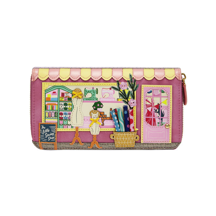 Vendula Sewing Shop - Raspberry Edition Large Ziparound Wallet @BVCM