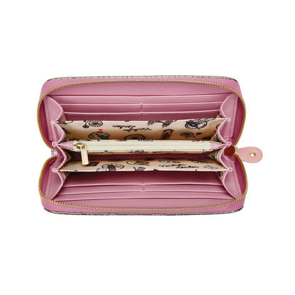 Vendula Sewing Shop - Raspberry Edition Large Ziparound Wallet @BVCM