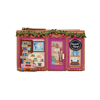 Decorative product with travel-themed design on a white background