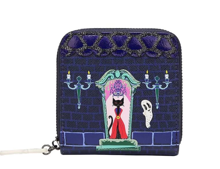 Cat Dracula's Haunted House Square Wallet