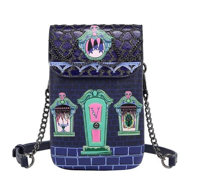 Cat Dracula's Haunted House Phone Pouch