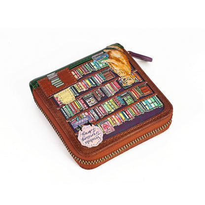 Travelling Library Bookshop - Square Wallet