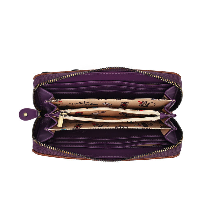 Travelling Library Bookshop - Large Ziparound Wallet