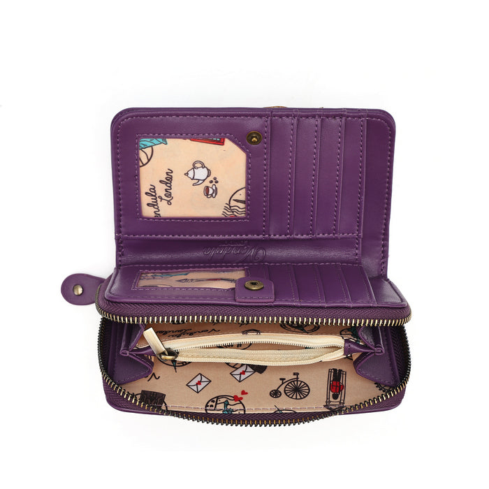 Travelling Library Bookshop - Medium Ziparound Wallet