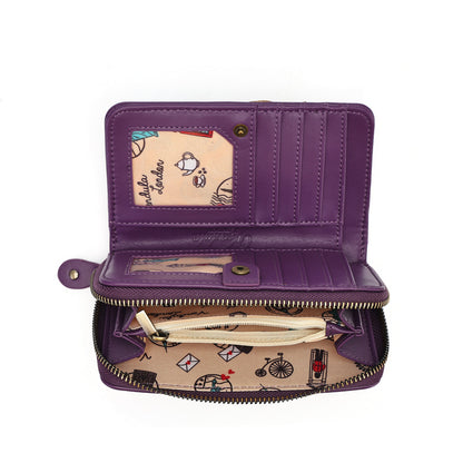 Travelling Library Bookshop - Medium Ziparound Wallet