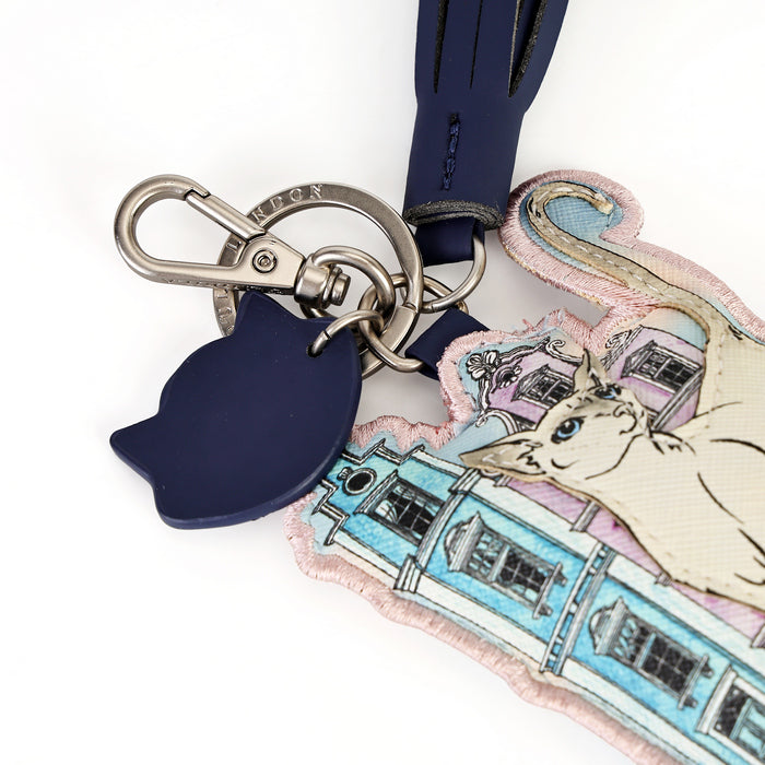 Cats in the City - Grey Cat - Key Charm