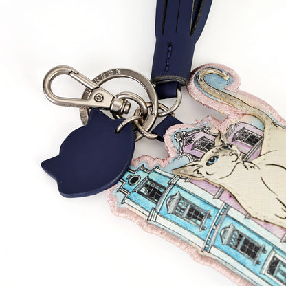 Cats in the City - Grey Cat - Key Charm