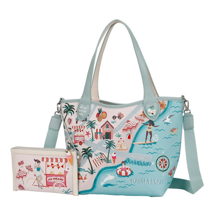 Vendula Sands Reversible Tote and Pouch
