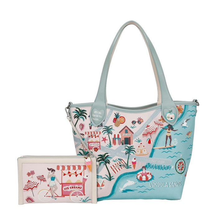 Vendula Sands Reversible Tote and Pouch