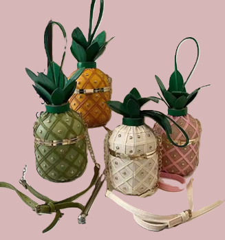 Pineapple-Shaped Crossbody Bag