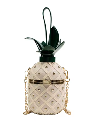 Pineapple-Shaped Crossbody Bag