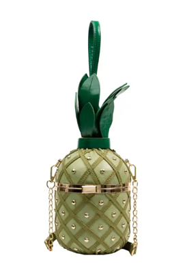 Pineapple-Shaped Crossbody Bag