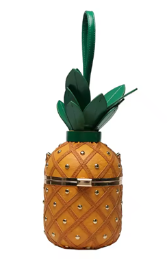 Pineapple-Shaped Crossbody Bag