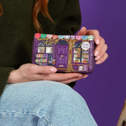 Travelling Library Bookshop - Medium Ziparound Wallet