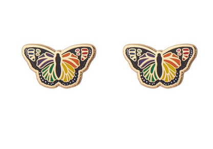 Erstwilder Earrings – Prince of Pride Butterfly Enamel Earrings