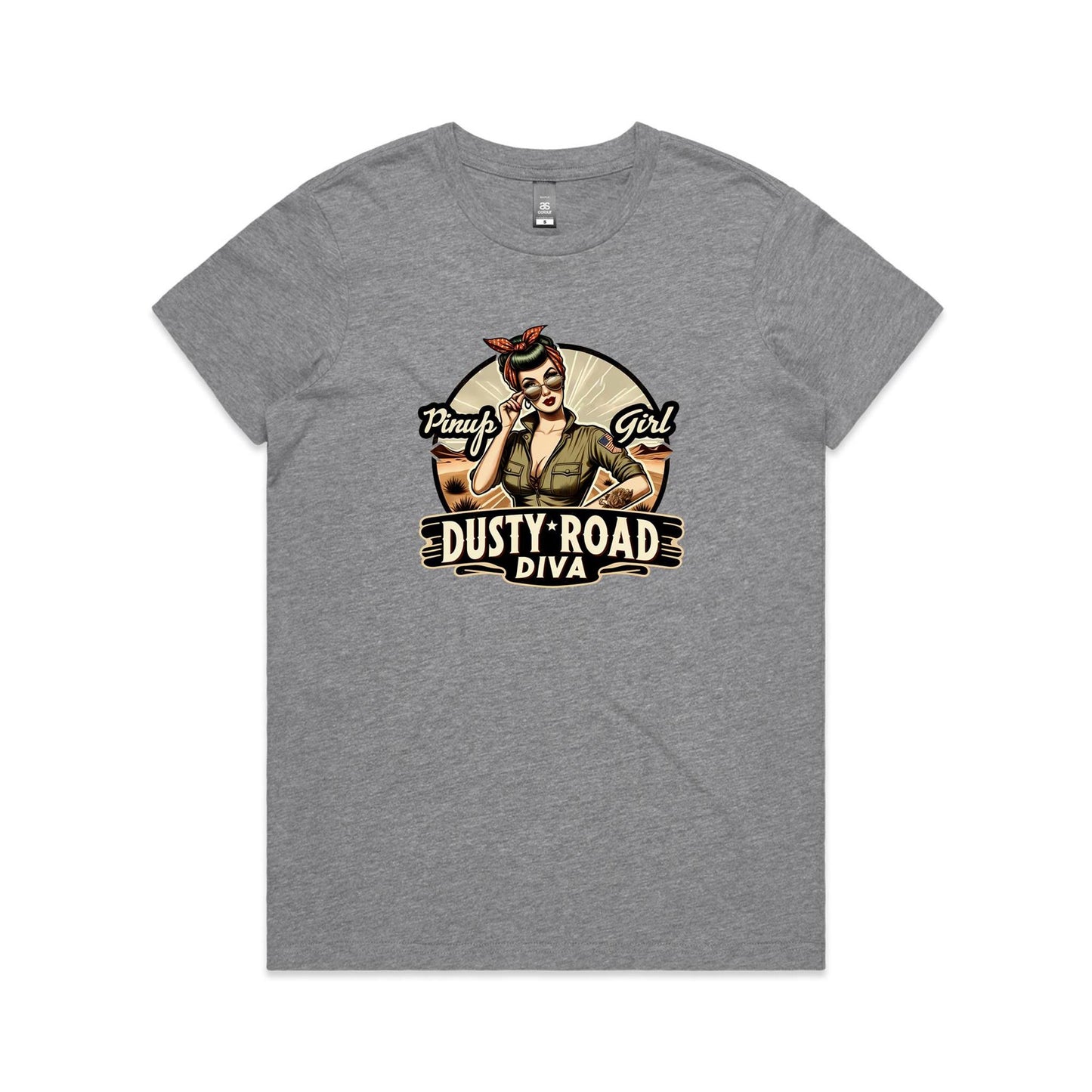 Dusty Road Diva - Womens Tee - 11 Colours | This is a Print on Demand Item