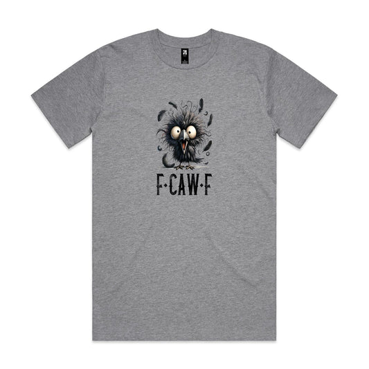 Crazy Chook F-Caw-* Mens Classic Tee | White or Grey Tee | @BVCM | this is a Print on demand item