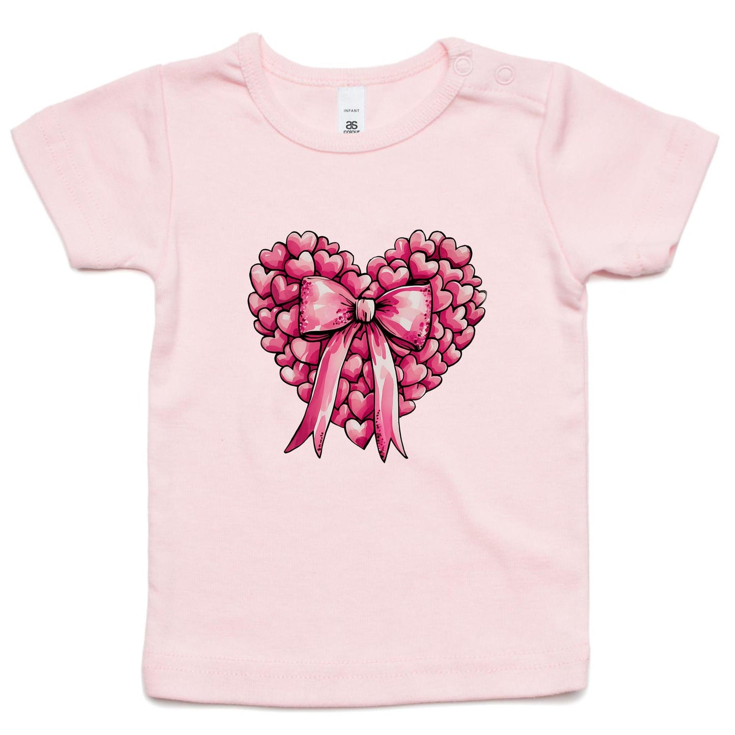 Heart Love - AS Colour - Infant Wee Tee - 2 Colours