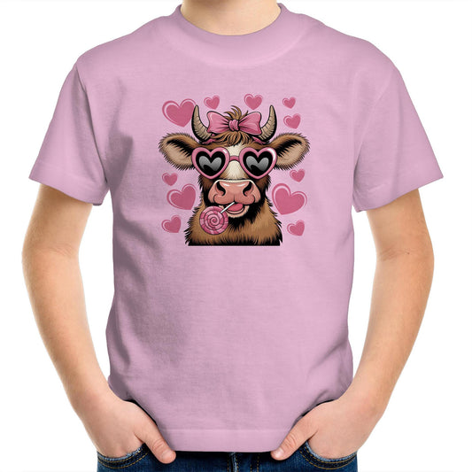 Highland Cow Love - AS Colour Kids Youth T-Shirt - 6 Colours