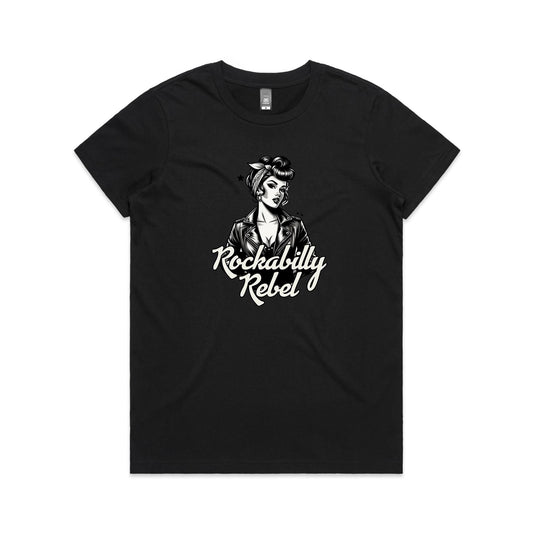 She's a Rebel - Womens Tee - 7 Colours | This is a Print on Demand Item