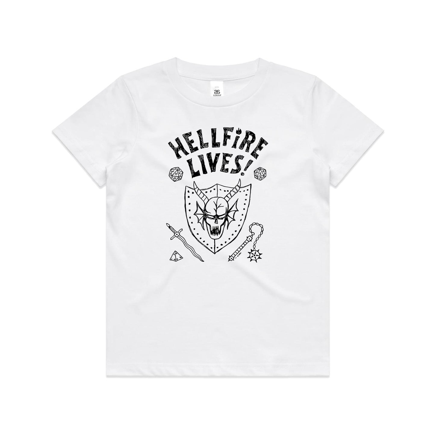 Hellfire Lives - Youth Staple Tee - 4 Colours - Online Ordering Only