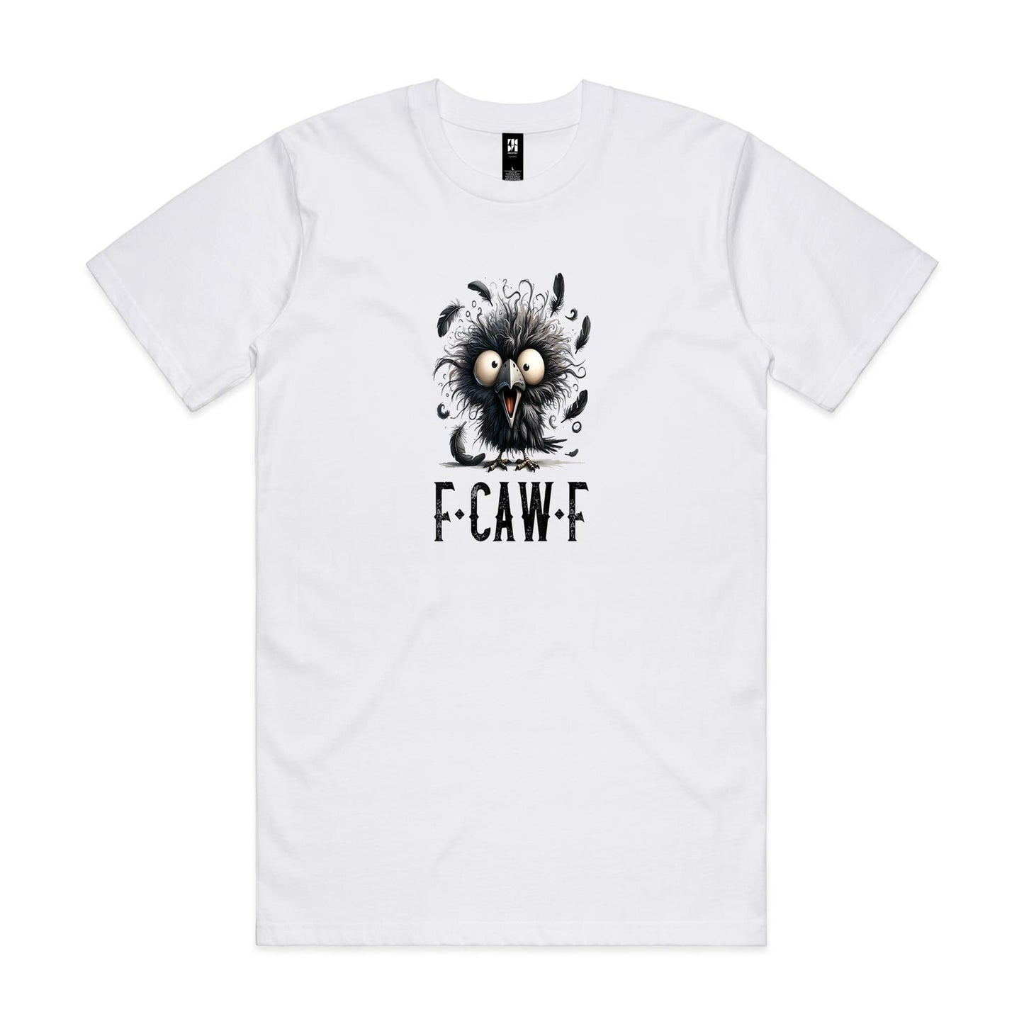 Crazy Chook F-Caw-* Mens Classic Tee | White or Grey Tee | @BVCM | this is a Print on demand item