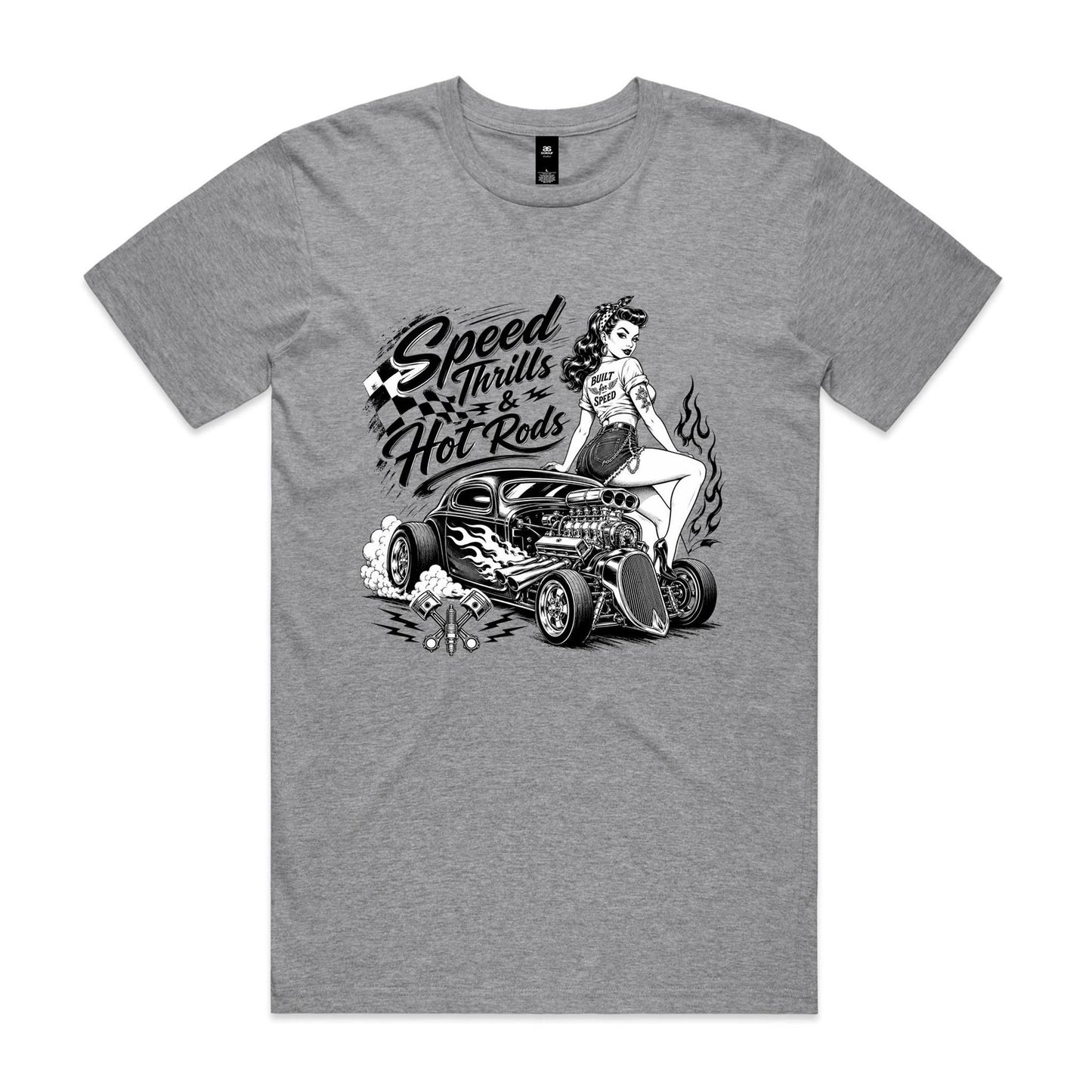 Speed, Thrills & Hotrods - Men's Tee - 4 Colours | This is a Print on Demand Item