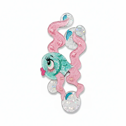 Fishy Kisses Brooch Miss Fluff x Lipstick & Chrome
