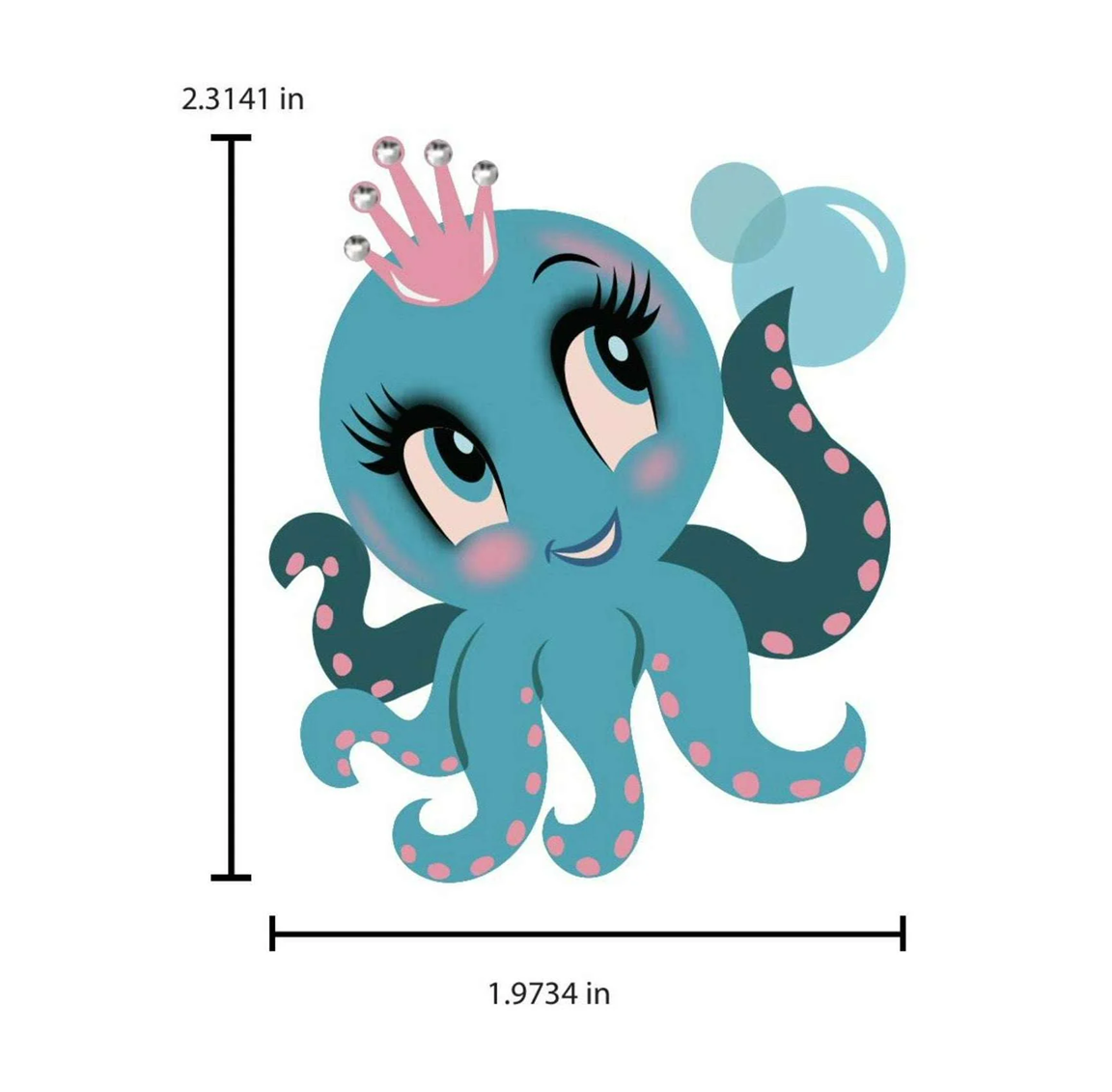Olivia the Octo Cutie Brooch by Miss Fluff x Lipstick & Chrome | PREORDER
