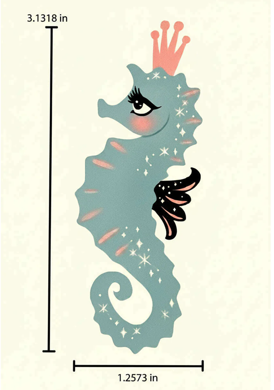 Starla the Seahorse Siren Brooch by Miss Fluff x Lipstick & Chrome | PREORDER