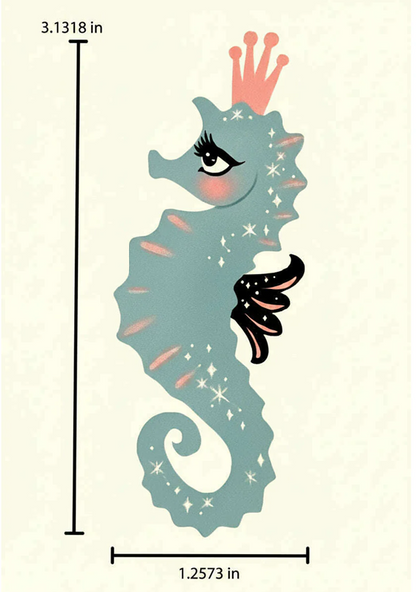Starla the Seahorse Siren Brooch by Miss Fluff x Lipstick & Chrome | PREORDER