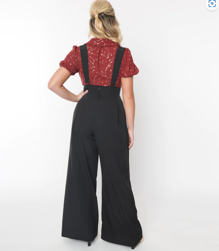 Unique Vintage Plus Size Black High Waist Wide Leg Rochelle Suspender  Plus  size fashion for women, Plus size fall outfit, Plus size outfits