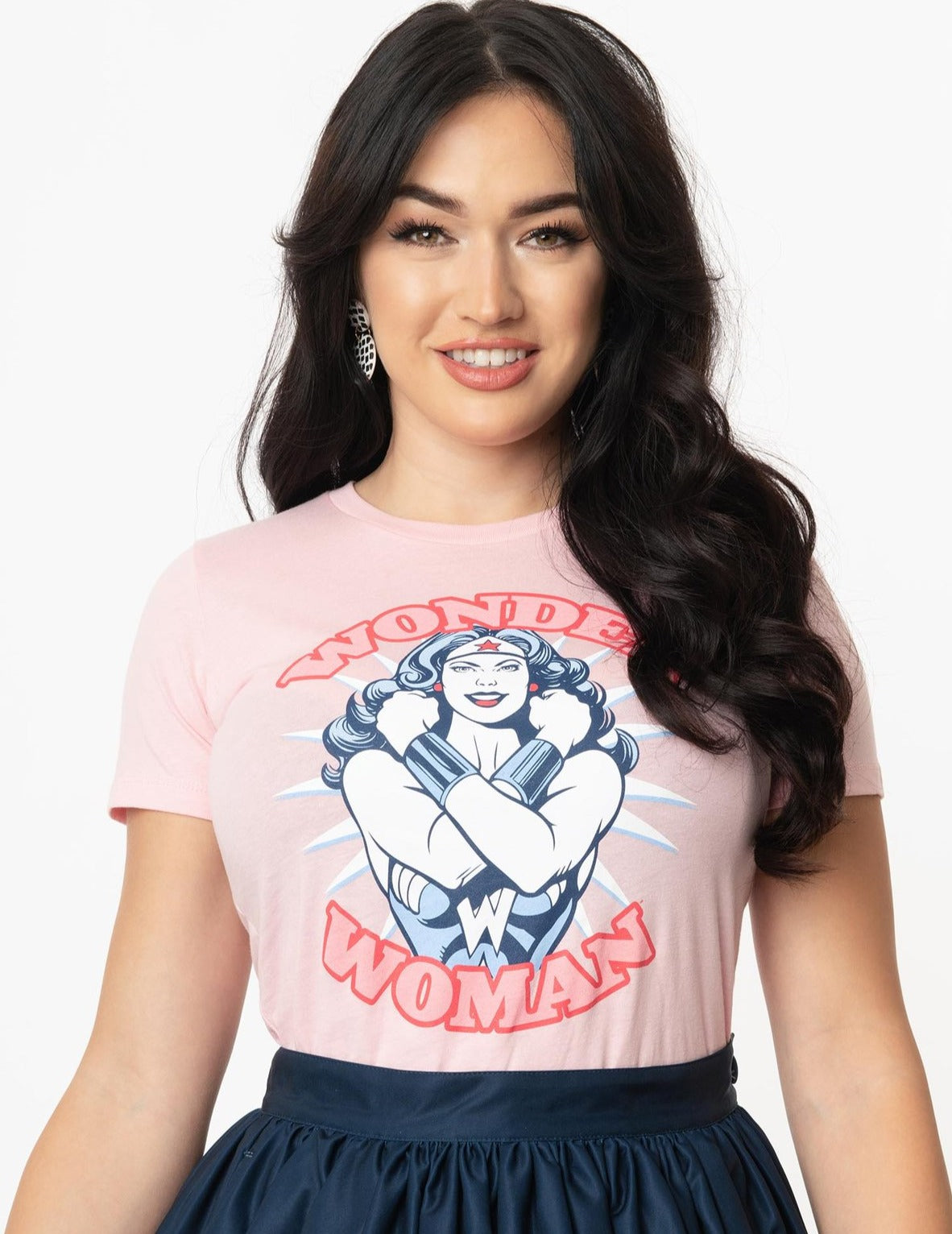 Unique-Vintage x DC Comics Wonder Woman Fitted Tee - Only XSmall Left