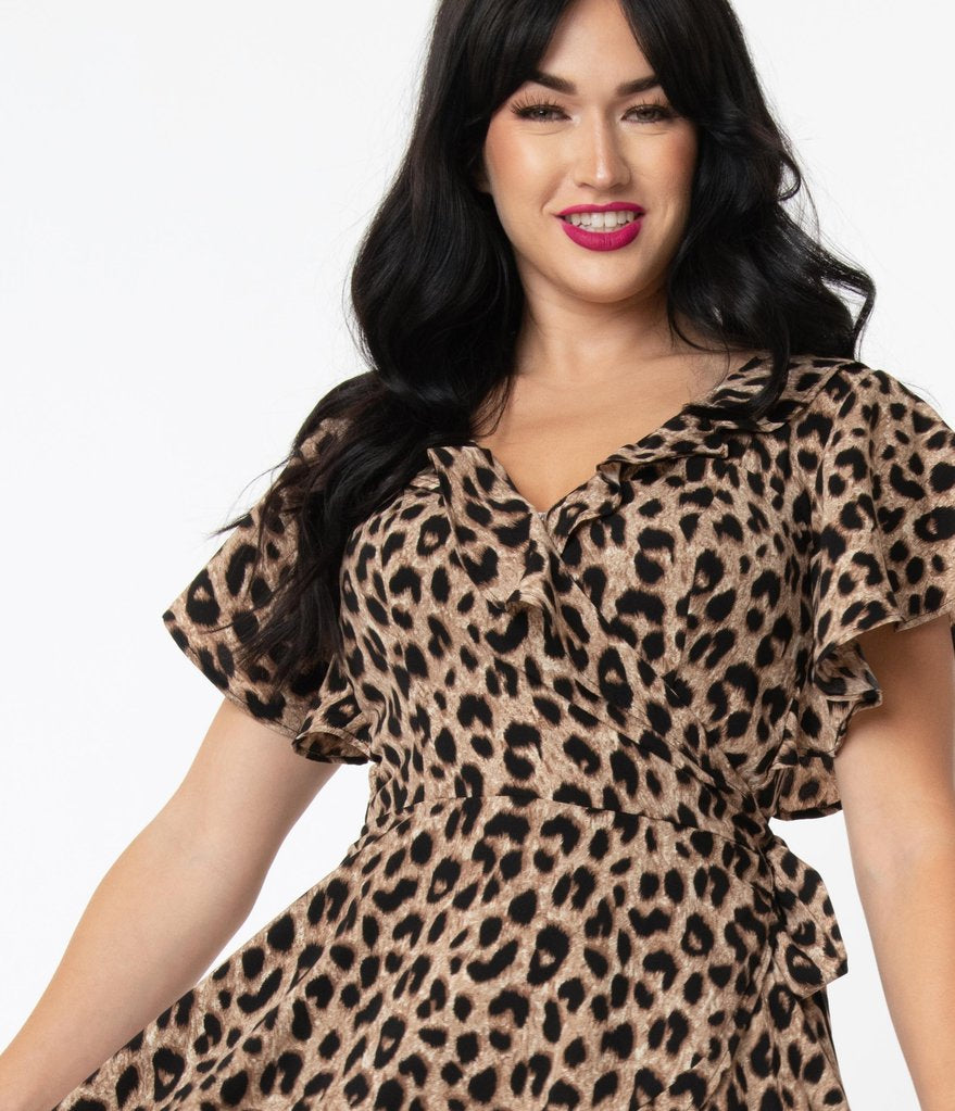 Luella leopard hot sale print dress