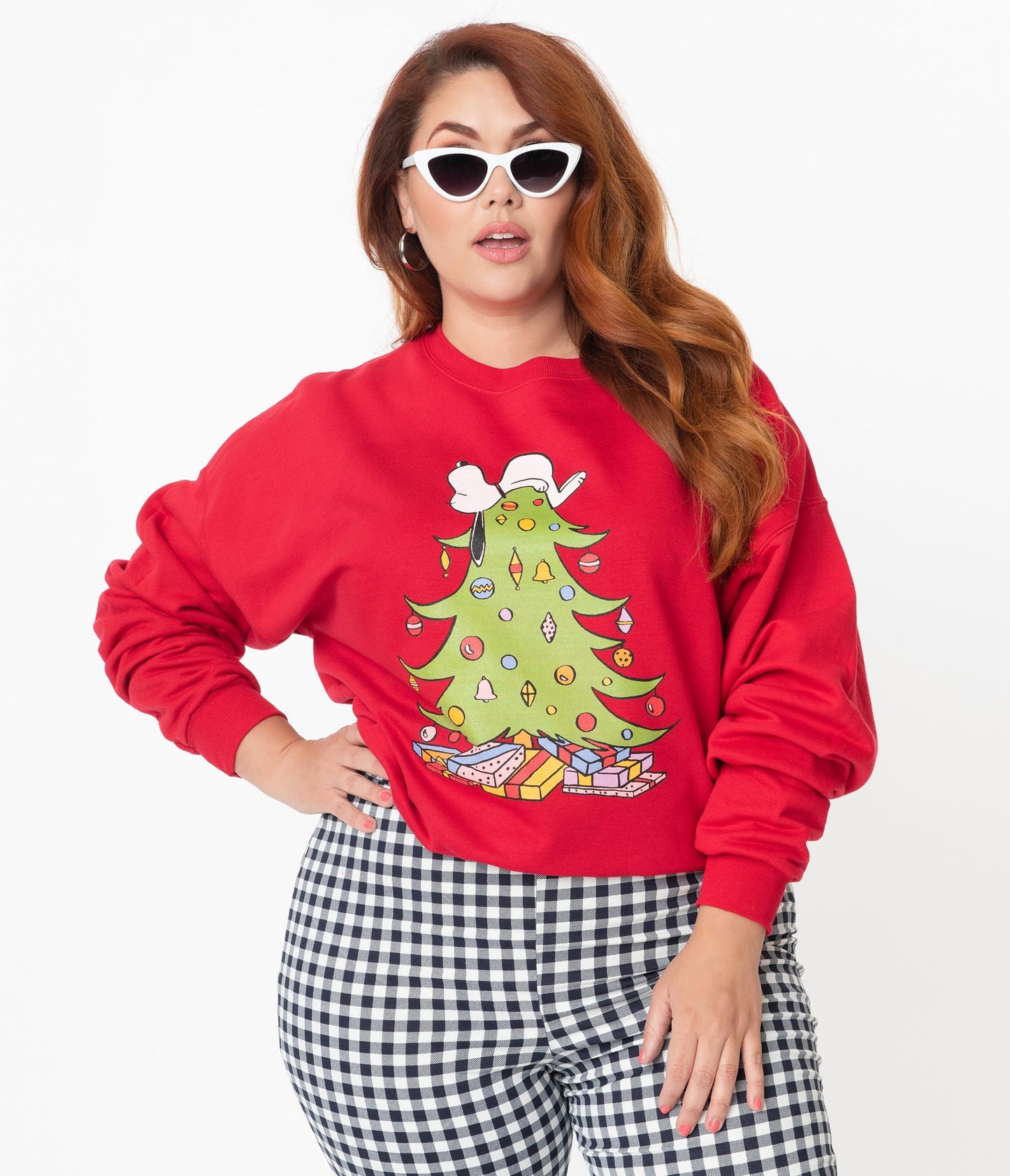 Unique-Vintage x Peanuts Christmas Tree Sweatshirt