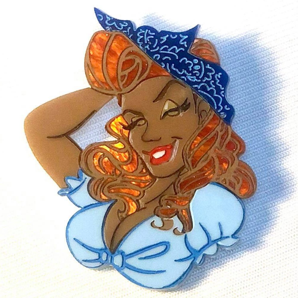 She's a Rockabilly Rebel Brooch Lana Rose