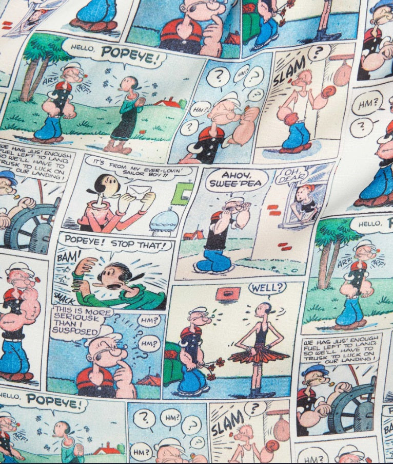 Unique Vintage x Popeye Classic Comic Print Swing Dress