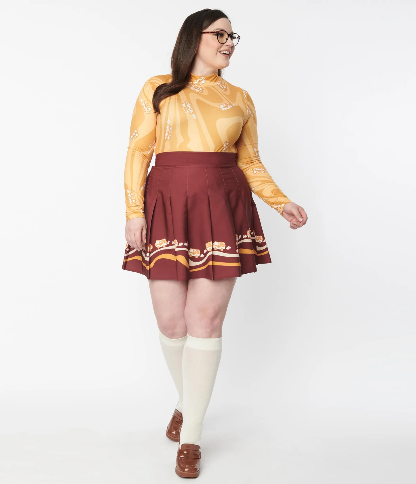 Smak Parlour Scooby Doo Mystery Machine Border Mini Skirt unique vintage lana rose fashion